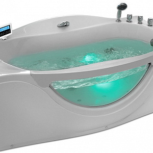 Гидромассажная ванна Gemy G9072 K R 171*92 со стеклянной стенкой